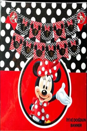 TEKLİ ALIM MINNIE MAUSE İYİKİ DOĞDUN KARTON FLAMA