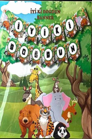 10'LU ALIM SAFARİ İYİKİ DOĞDUN KARTON FLAMA