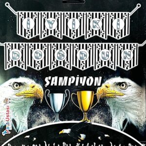 10'LU ALIM BEŞİKTAŞ İYİKİ DOĞDUN KARTON FLAMA