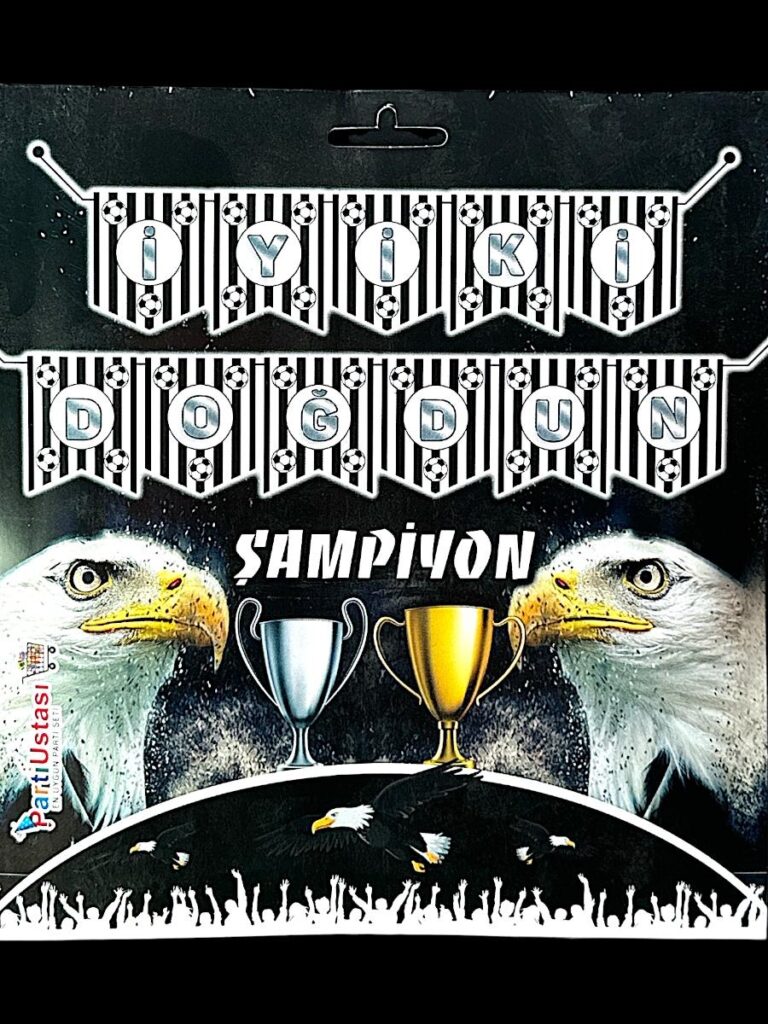 10'LU ALIM BEŞİKTAŞ İYİKİ DOĞDUN KARTON FLAMA