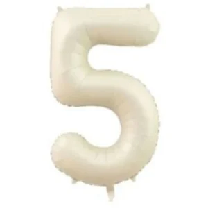 5- RAKAM 34 İNC KREM RENK FOLYO BALON 76 CM