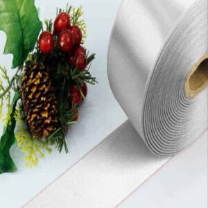 100 Metre Beyaz Saten Şerit Top