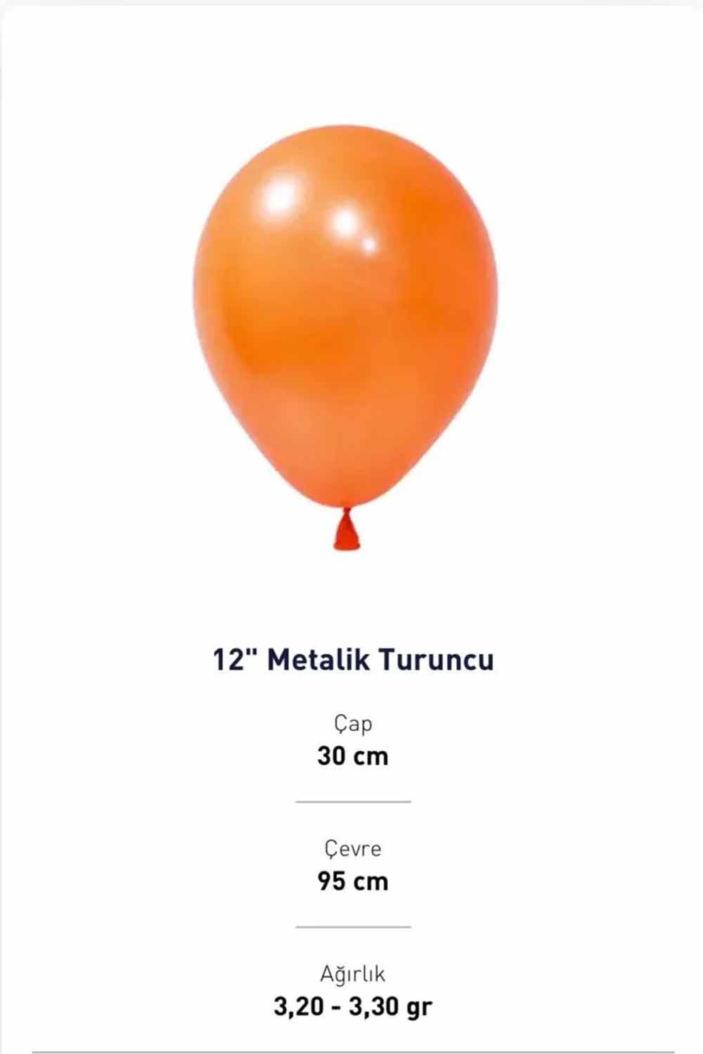 12 BAON EVİ METALİK TURUNCU