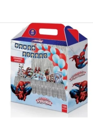 SPIDERMAN KONSEPT PARTİ SETİ 100 PARÇA