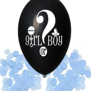 Cinsiyet Balonu Konfetili Mavi 18 İnç