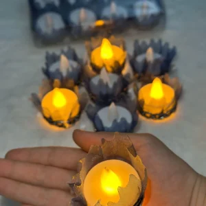 10'LU PAKET ALIM LEDLİ EL GÜLÜ LACİVERT FIRFIRLI 12’Lİ