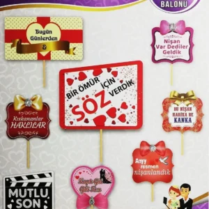 Söz Nişan Konsept Konuşma Balonu 10'Lu