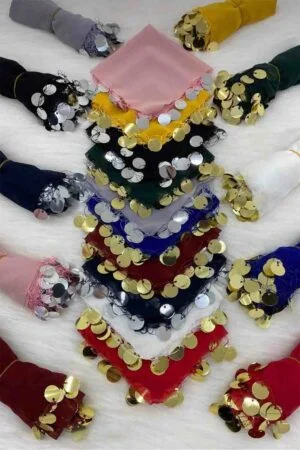 25×25 ŞİFON PULLU HALAY MENDLİ 8 RENK