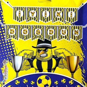 10'LU ALIM FENERBAHÇE  İYİKİ DOĞDUN KARTON FLAMA