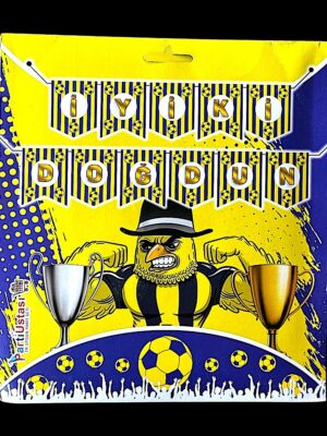 10'LU ALIM FENERBAHÇE  İYİKİ DOĞDUN KARTON FLAMA