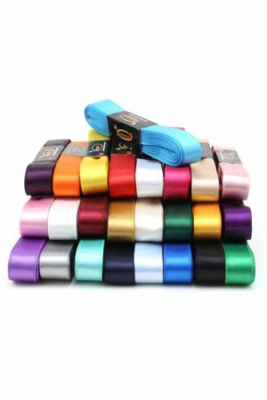 2 CM SATEN ŞERİT 10 METRE - 5 TOP