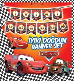 10'LU ALIM CARS İYİKİ DOĞDUN KARTON FLAMA
