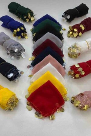 30x30 ŞİFON PULLU HALAY MENDLİ 9 RENK