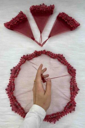 30X30 ÜZÜM MODEL HALAY MENDİLİ 7 RENK - Görsel 6