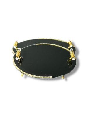 SİYAH VUSLAT MODEL 2'Lİ TAŞLI NİŞAN TEPSİ 5 MODEL - Görsel 3