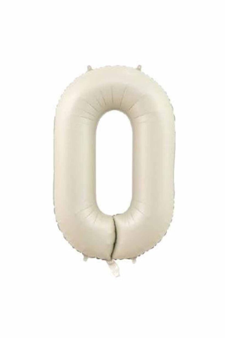 34'' KREM RAKAM FOLYO BALON 1-9 ARASI