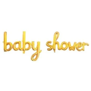 GOLD BABY SHOWER EL YAZISI FOLYO BALON