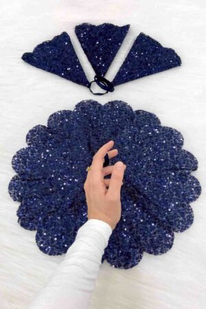 40x40 PULLU DESENLİ HALAY MENDİLİ 9 RENK - Görsel 6
