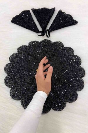 40x40 PULLU DESENLİ HALAY MENDİLİ 9 RENK - Görsel 8