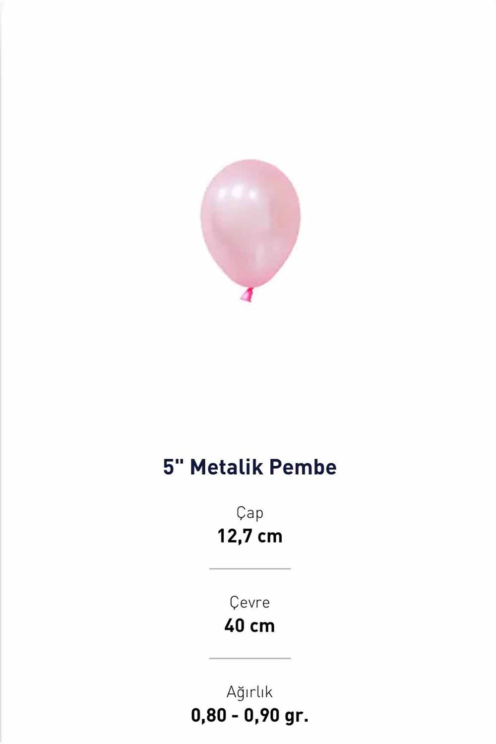 5 METALİK PEMBE