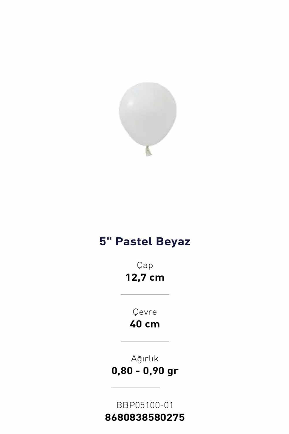 5 PASTEL BEYAZ