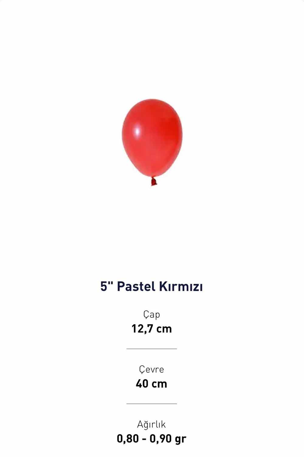 5 PASTEL KIRMIZI