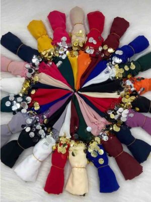 50×50 ŞİFON PULLU HALAY MENDLİ 9 RENK