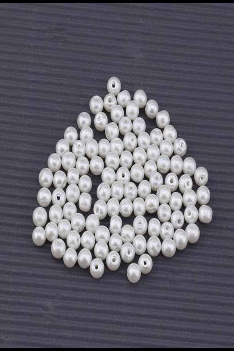 6 MM BEYAZ İNCİ BONCUK SÜSLEME MALZEMESİ 500 GR