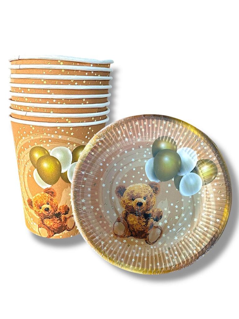 AYICIK KAREKTERLİ TABAK BARDAK 8'Lİ