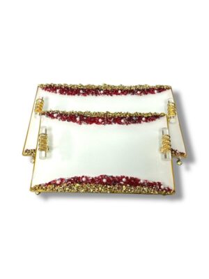 BEYAZ GÖKÇE MODEL GOLD BORDO TAŞLI 2'Lİ 3 MODEL - Görsel 2