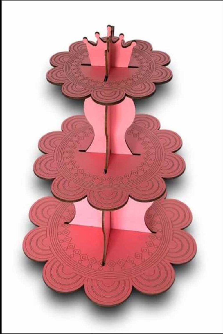 PEMBE AHŞAP KEK STANDI