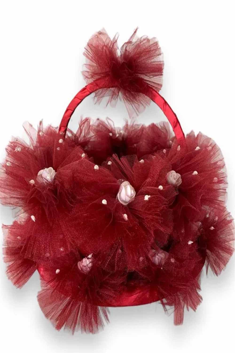 BORDO PONPON SEPET TEPSİ
