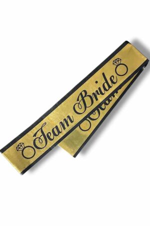 TEAM BRİDE GOLD ÜZERİ SİYAH BASKI JELATİN