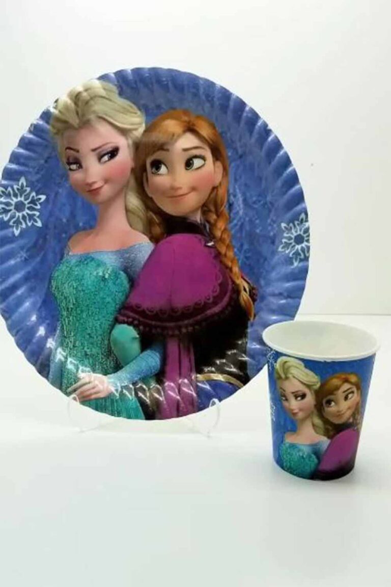 Frozen Karakterli Tabak Bardak 8'li