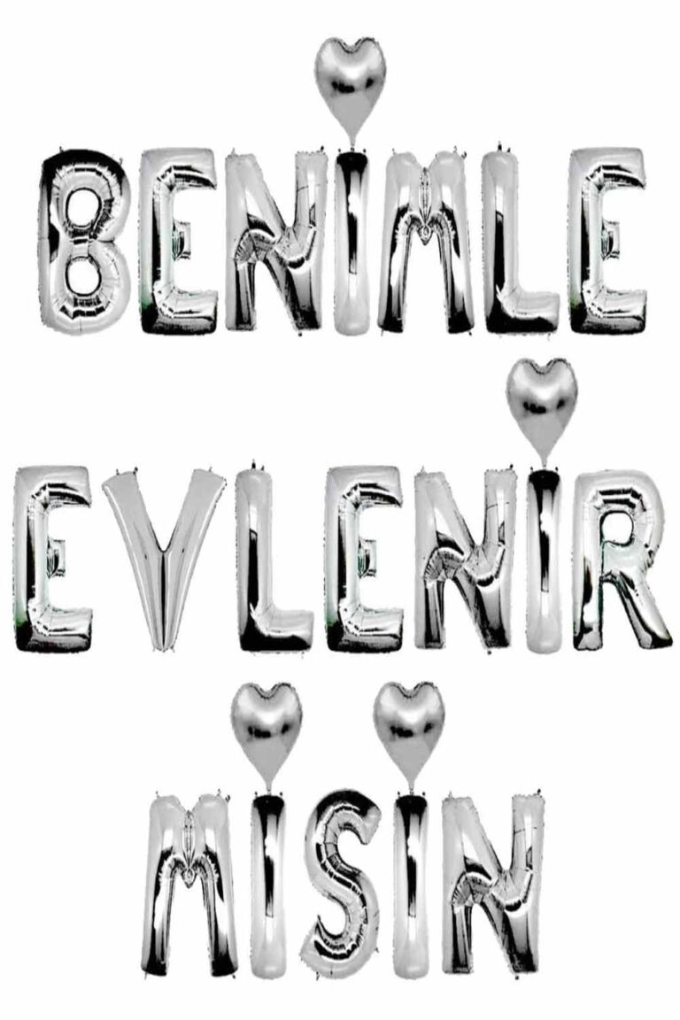 GÜMÜŞ BENİMLE EVLENİRMİSİN FOLYO BALON