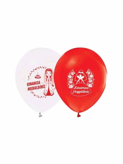 KINAMIZA HOŞGELDİNİZ BASKILI YUVARLAK BALON