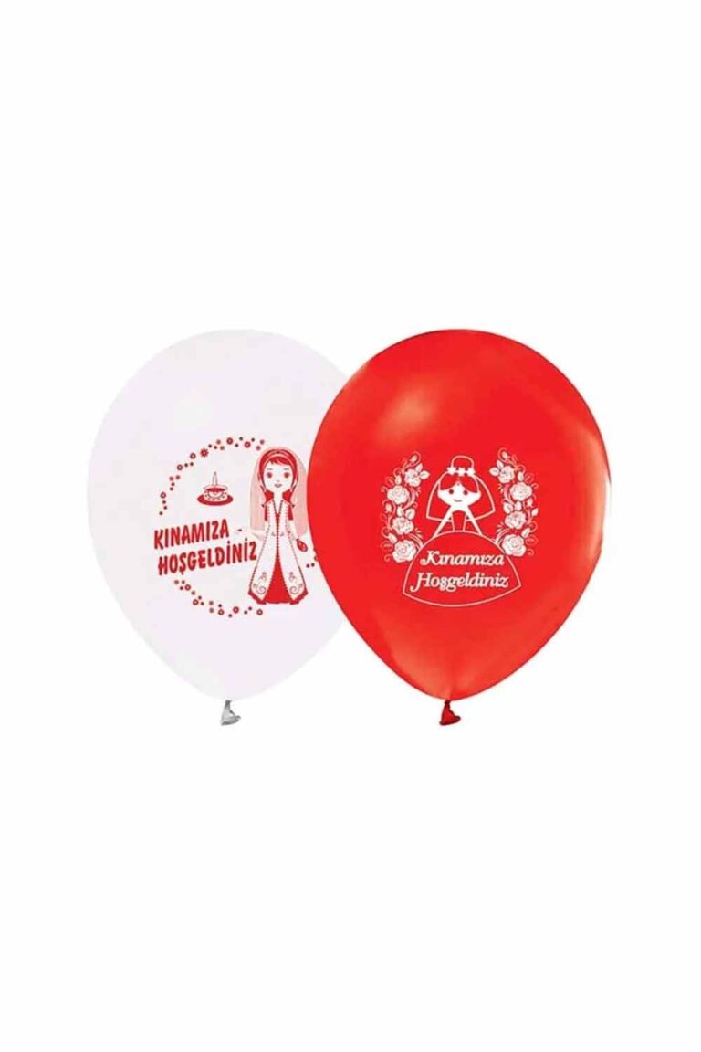 KINAMIZA HOŞGELDİNİZ BASKILI YUVARLAK BALON