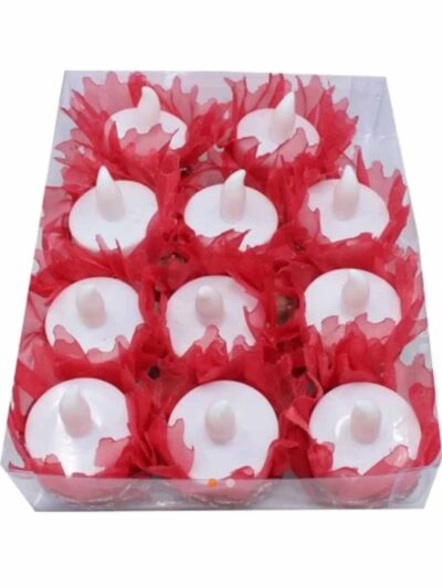 TEKLİ PAKET ALIM LEDLİ EL GÜLÜ KIRMIZI FIRFIRLI 12'Lİ