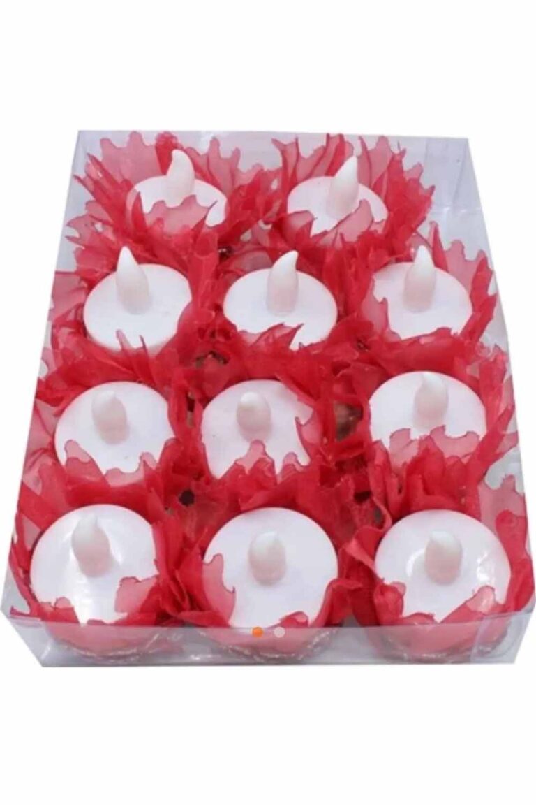 TEKLİ PAKET ALIM LEDLİ EL GÜLÜ KIRMIZI FIRFIRLI 12'Lİ