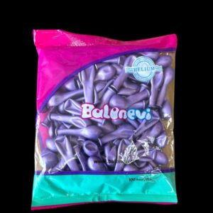 5''  METALİK MOR BALON EVİ 100'LÜ