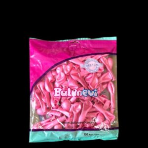 5''  METALİK PEMBE BALON EVİ 100'LÜ