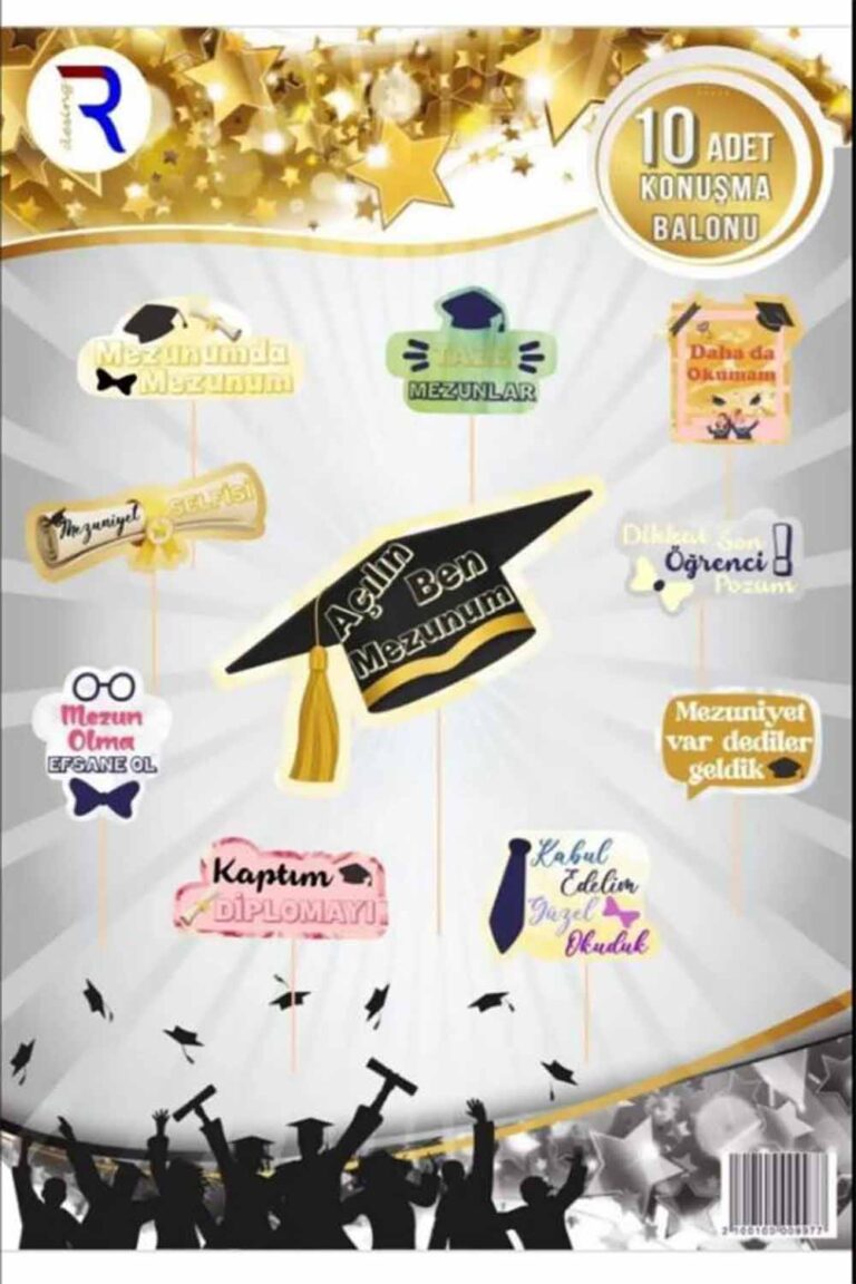 MEZUNİYET KONUŞMA BALONU 10'LU