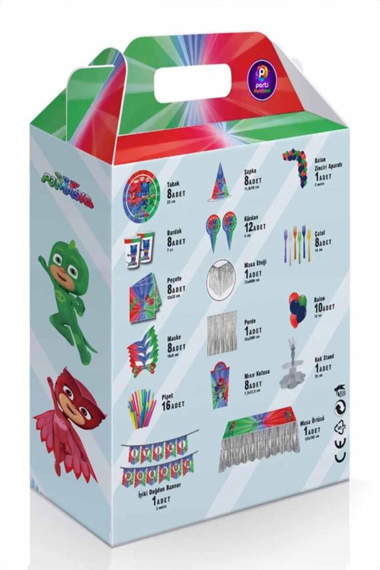 PJ MASKS KONSEPT PARTİ SETİ 100 PARÇA