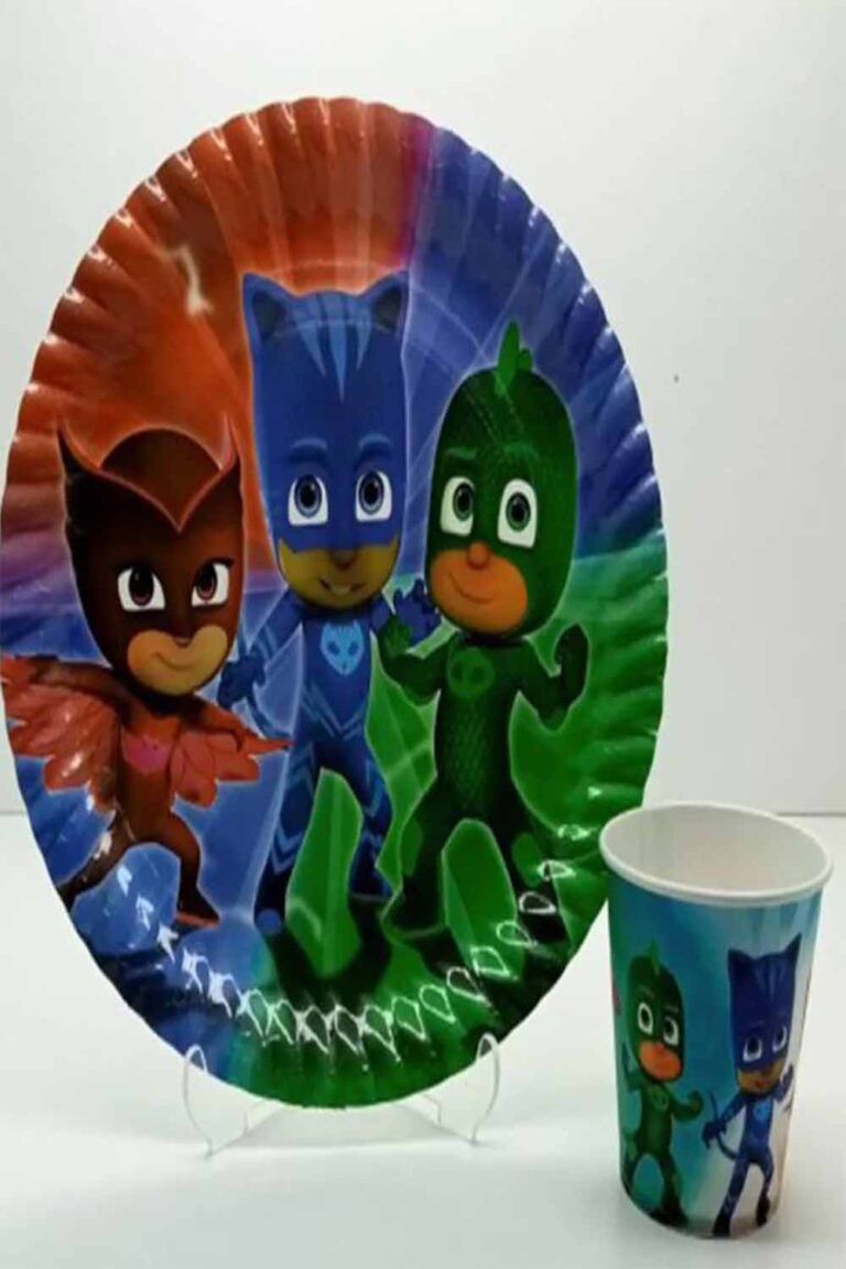 PJMasks Karakterli Tabak Bardak 8'li