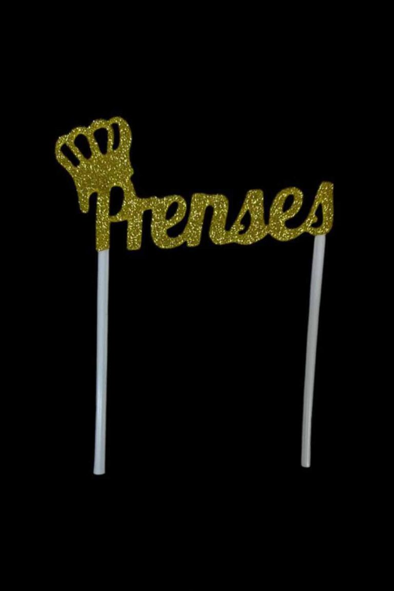 PRENSES EVA SİMLİ ÇUBUKLU PASTA SÜSÜ