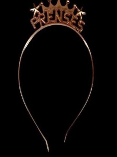 PRENSES YAZILI METAL ROSE TAÇ