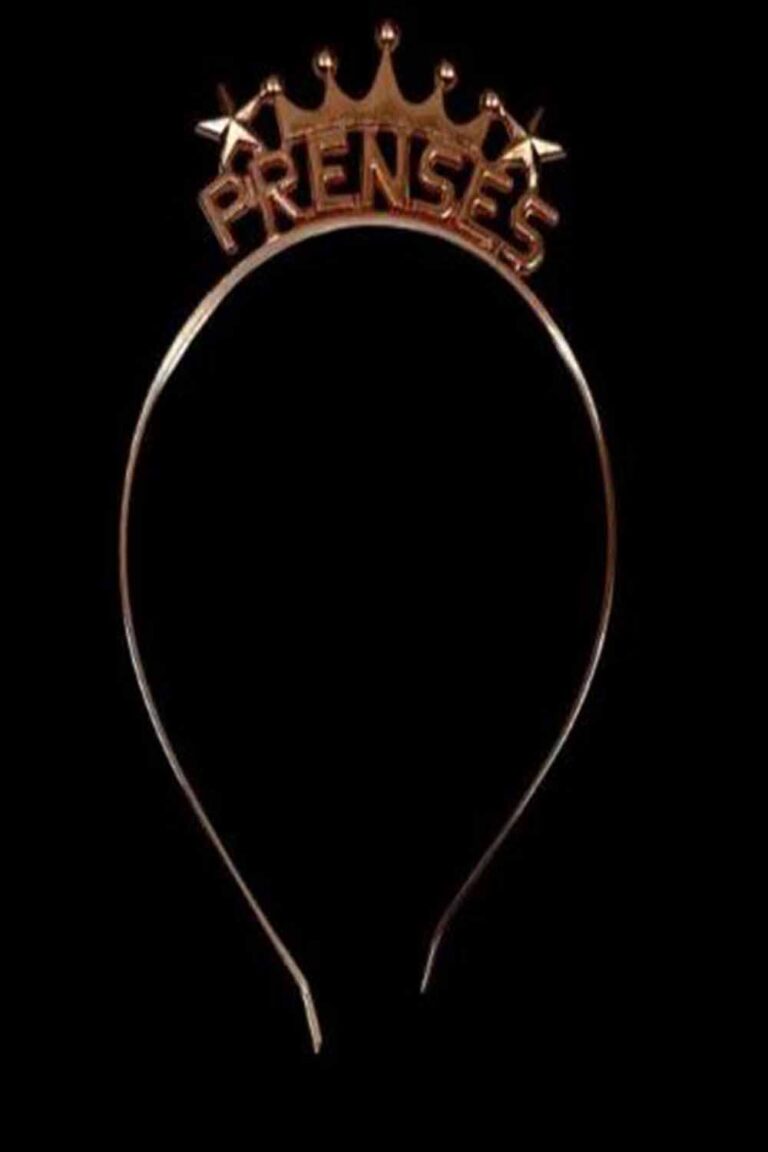 PRENSES YAZILI METAL ROSE TAÇ