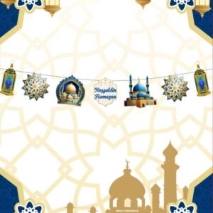 RAMAZAN AYI DUVAR DEKOR SÜSÜ MAVİ