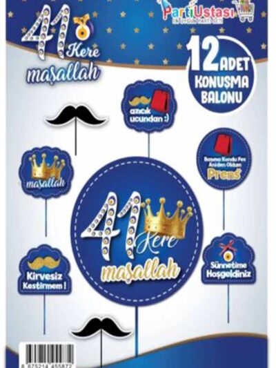 Maşaallah Konsept Konuşma Balonu 12’Lİ