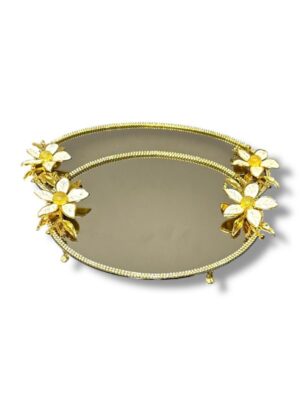 GOLD MANOLYA TAŞLI 2'Lİ NİŞAN TEPSİ 5 MODEL - Görsel 5